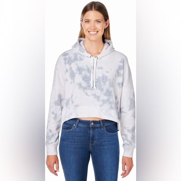 TALENTLESS Tops - TALENTLESS Women's Gray Tie-Dye Hoodie A0413